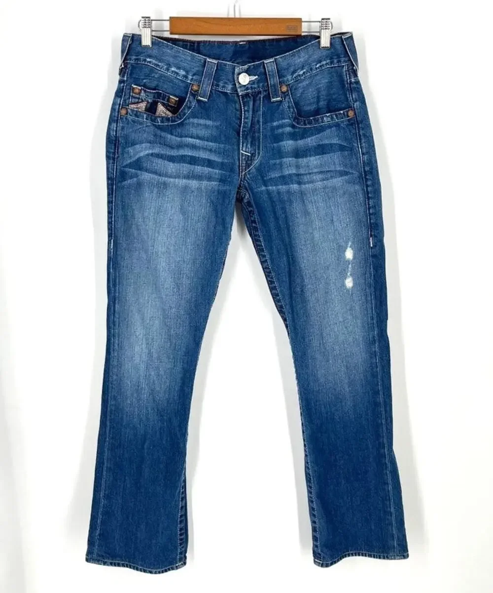 Vintage Mens True Religion Jeans Horseshoe 31 x 29 USA Straight